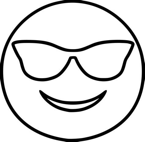 Awesome Emoji Face Coloring Pages Sketch Coloring Page