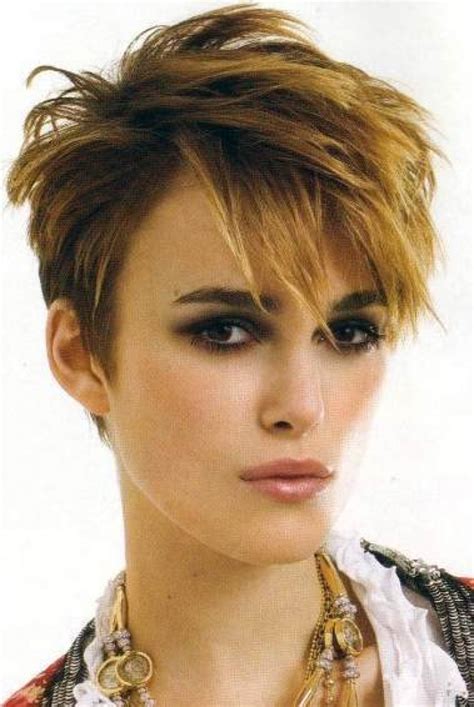 Rihanna short blonde pixie hairstyle with side apart. Short Pixie Hairstyles - The Different Versions Available - Women Hairstyles