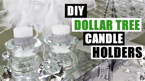 Diy Dollar Tree Glam Candle Holders Dollar Store Candle Holders Bling