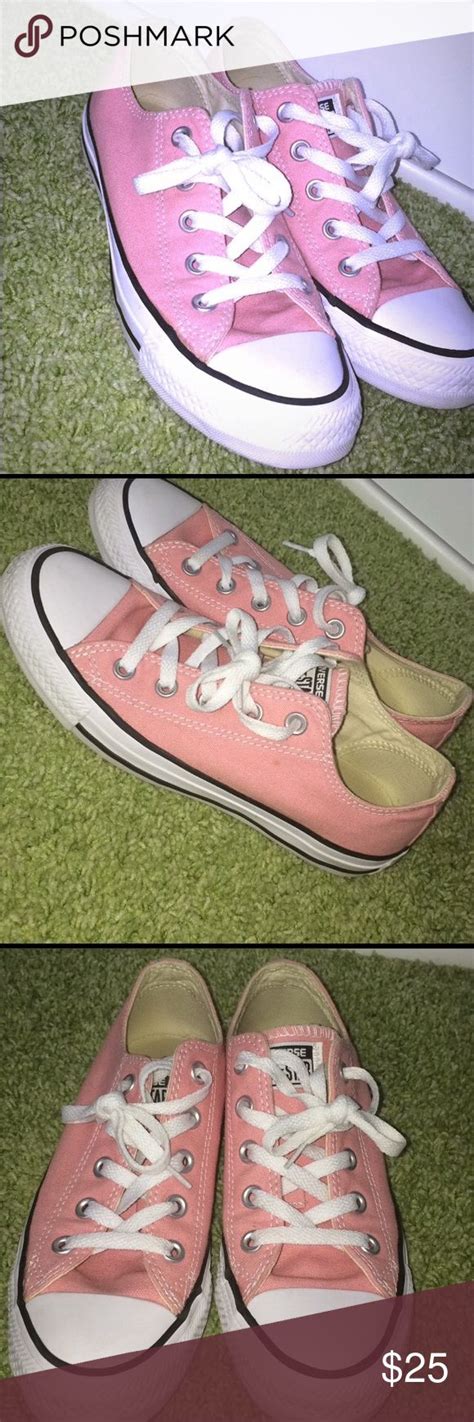 Light Pink Converse Only Wore Once Great Condition Light Pink