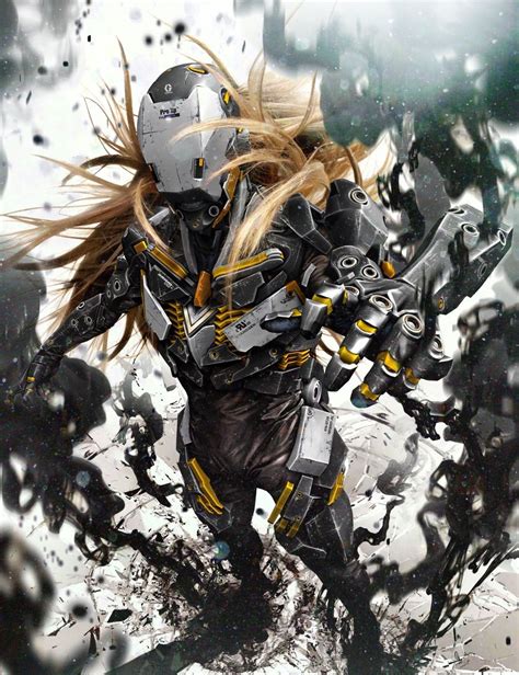 Metal Gear Rising Revengeance Fan Art Raiden Burn By Sixsixsix
