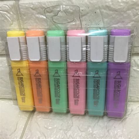 St 893 6 Highlighter Pen Styno Pastel Color 6pcspack Shopee Philippines