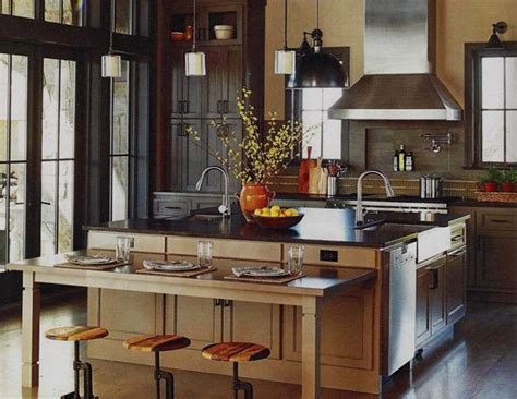 If you intend to use your kitchen island for dining, raise the height to 106.68 centimeters or 42 inches. Standard height seating at kitchen island works for ...