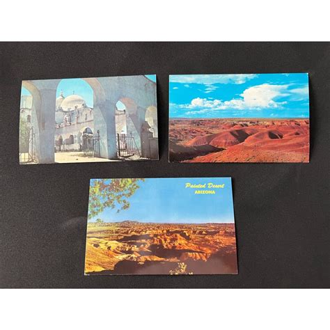 3 Vintage Petley Studios Scenes Of Arizona Postcards Etsy