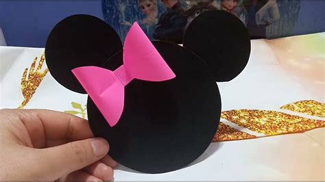 Minnie Mouse Paper Craft Youtube