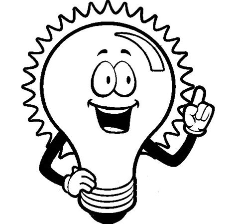 Download Light Bulb Shining For An Idea Coloring Pages - Download ...