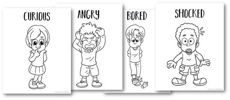 Feelings Coloring Pages