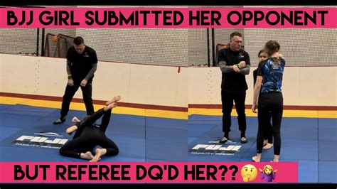 Bjj Girl Submitted Her Opponent Via Arm Triangle But Got Dq D By The Referee Youtube