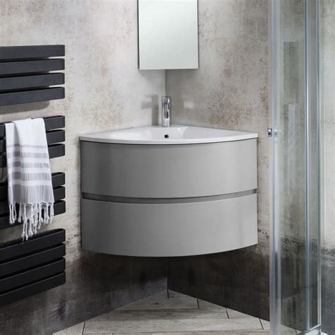Bauhaus Svelte Corner Unit With Mineral Marble Basin Uk Bathrooms