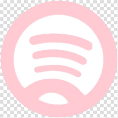 Minimalistic Pink Icon Spotify Transparent Background Png Clipart