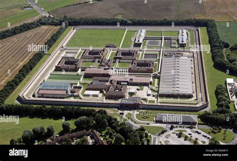 Aerial View Of Hm Full Sutton Prison Near York Yorkshire Stock Photo