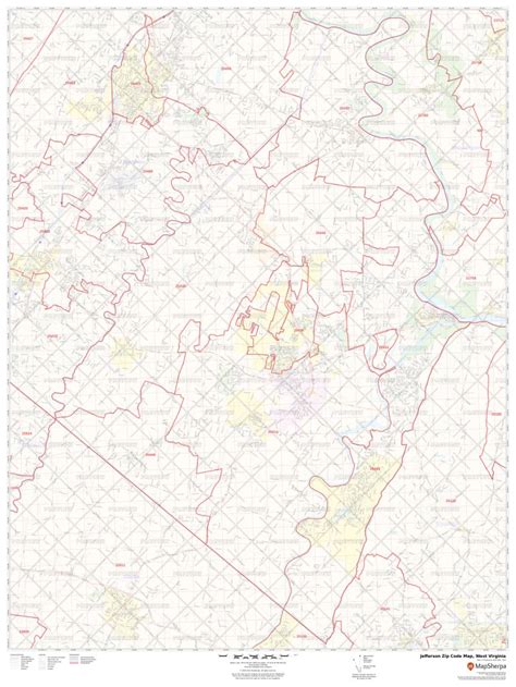 Jefferson Zip Code Map West Virginia Jefferson County Zip Codes