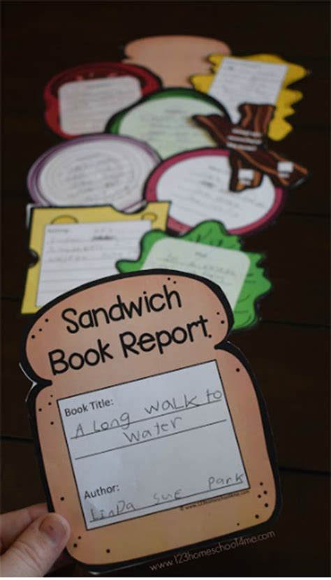 Free Sandwich Book Report This Is Such A Fun Clever And Unique Free