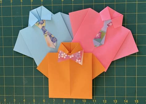 Fathers Day Origami Shirt Card Niantic Childrens Museum Niantic Ct