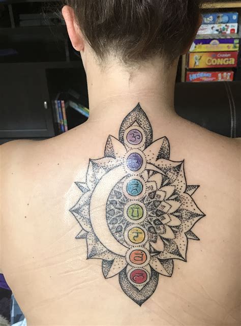 You can have your chakra tattoo anywhere you want. Chakra tattoo by Om tattoo and massage | Tattoos, Chakra ...