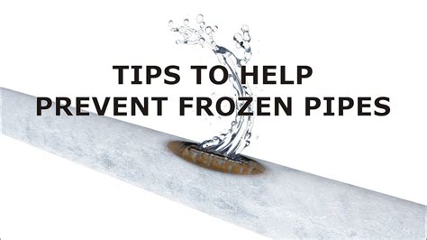 Tips To Help Prevent Frozen Pipes Youtube