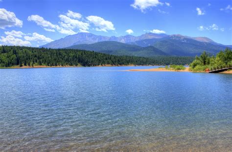Looking At Crystal Lake At Pikes Peak Colorado Image Free Stock