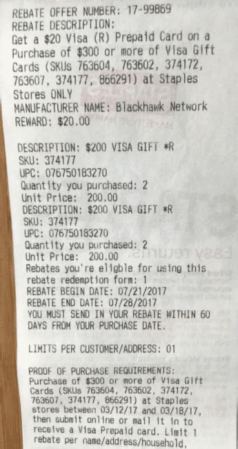 Shop popular brand cards online now. YMMV Staples: Purchase $300 In Visa Gift Cards & Get $20 ...