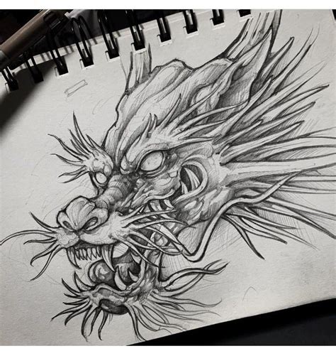 Pin By Kevin Etchart On Anime Dragon Tattoo Art Dragon Head Tattoo