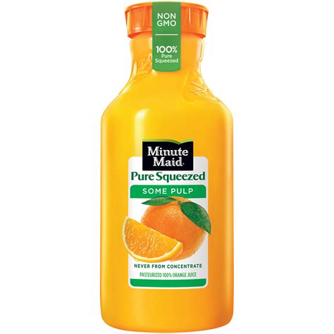 We tried minute maid, simply orange, tropicana, and florida's natural. Minute Maid® Pure Squeezed 100% Orange Juice Some Pulp 59 ...