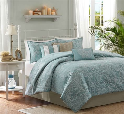 Carmel By The Sea Blue Comforter Set King Size