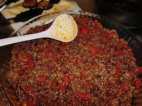 Hackfleisch mit Auberginen Rezept mit Bild von diedattie