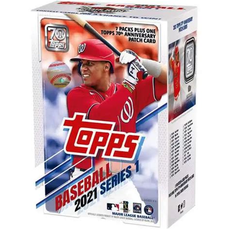 Mlb Topps 2021 Series 1 Baseball Trading Card Retail Box 24 Packs Toywiz