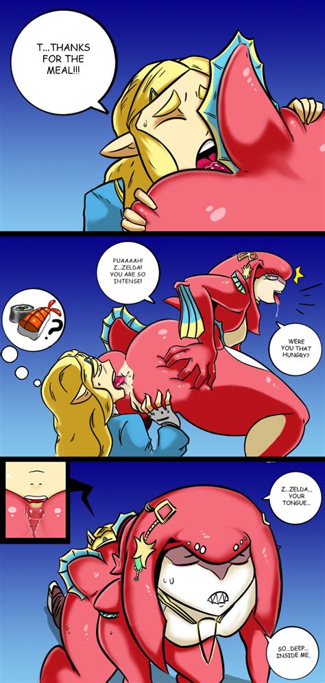 2girls Anilingus Anus Ass Back Comic Fish Girl From Behind Mipha