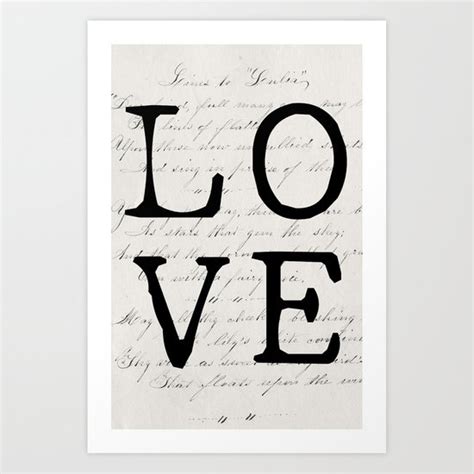 Love Art Print By Beverly Lefevre Society6