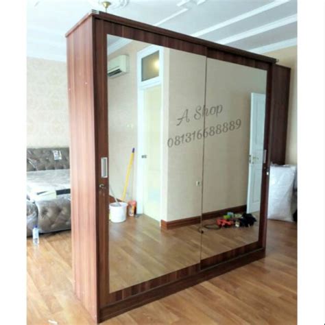 Lemari pakaian sliding door / lemari baju slide pintu geser super mewah