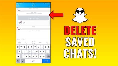 how to delete saved chats on snapchat youtube