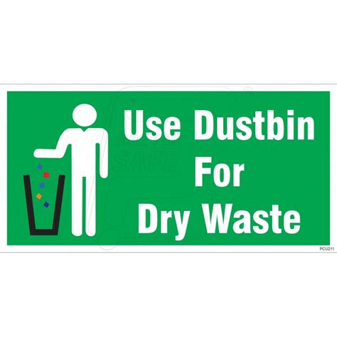 Use Dustbin For Dry Waste Protector Firesafety