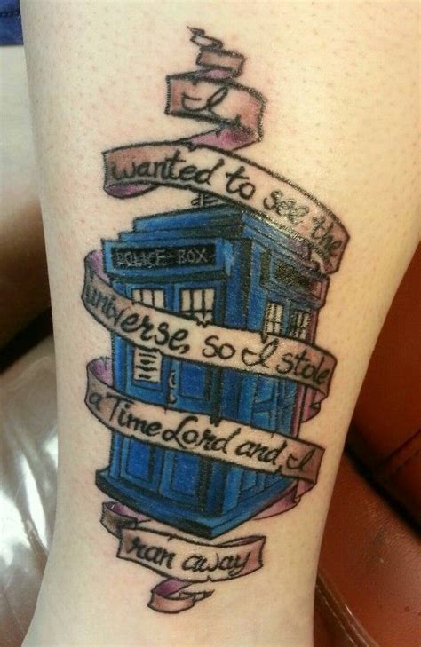 Doctor Who Tardis Tattoo Wholocked And Fangirling Doctor Who Tattoos