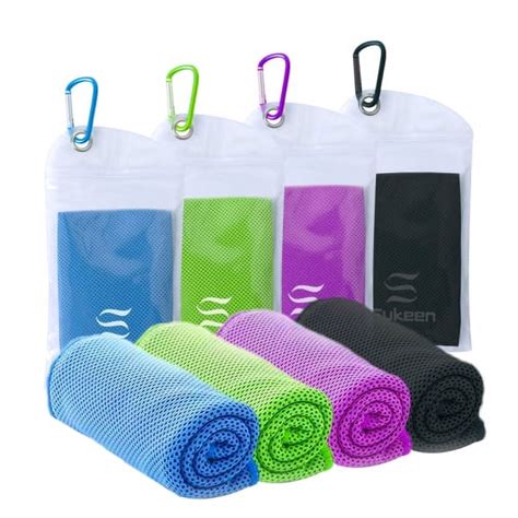 4 Packs Cooling Towel 40x12 Ice Towel Soft Breathable Chilly