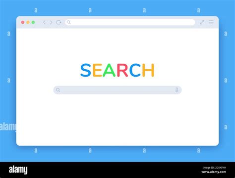 Internet Search Window Browser Search Engine Page Blank Website Tab