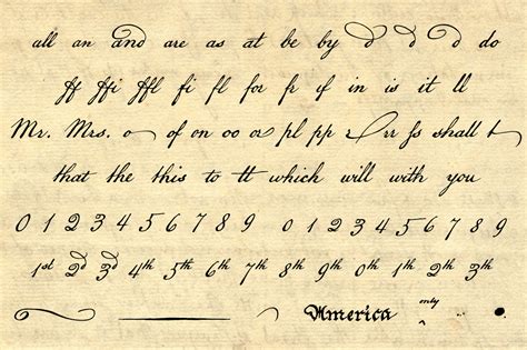 A declaration by the representatives of the united states of america, in general congress assembled. OldFonts.com | American Scribe, the Original Declaration ...