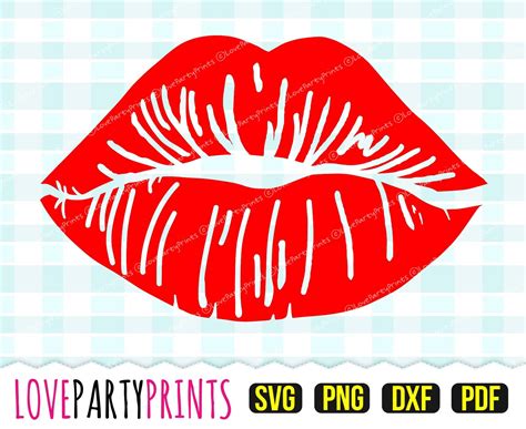 Kiss Svg Dxf Png Pdf Lips Svg Smooch Svg Kissing Lips Etsy The Best