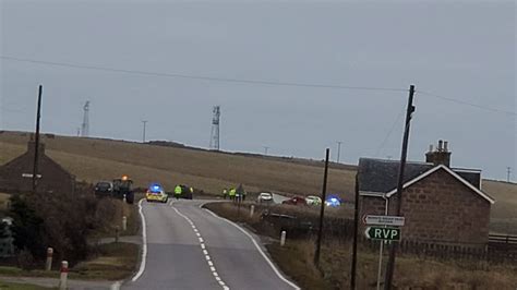 Major Road A90 Longhaven Closed In Both Directions After Three Car