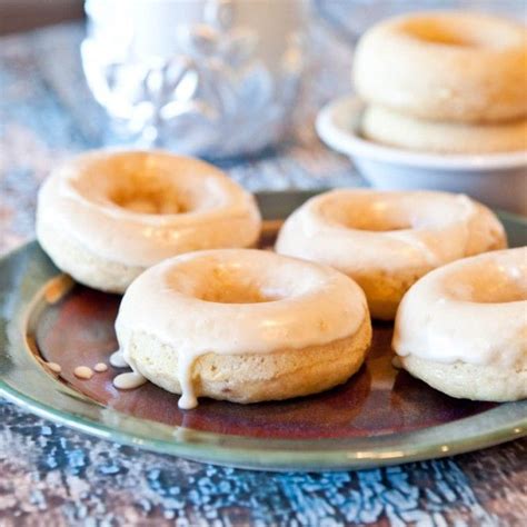 Baked Vanilla Donuts With Vanilla Glaze Averie Cooks Donut Recipes