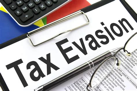 Tax Evasion Clipboard Image