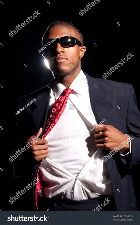 Young African American Business Man Ripping Stock Photo Edit Now 76698253