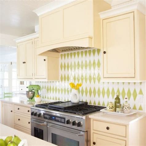 Changing cabinet paint colors is a fabulous way to jazz up a plain kitchen and it's as easy as picking up a paint brush. 36 Colorful And Original Kitchen Backsplash Ideas - DigsDigs