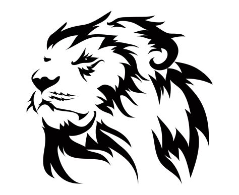 Lion Head Silhouette Vector At Vectorified Collection Of Lion