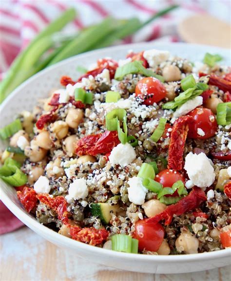 Easy Greek Quinoa Salad Recipe WhitneyBond Com