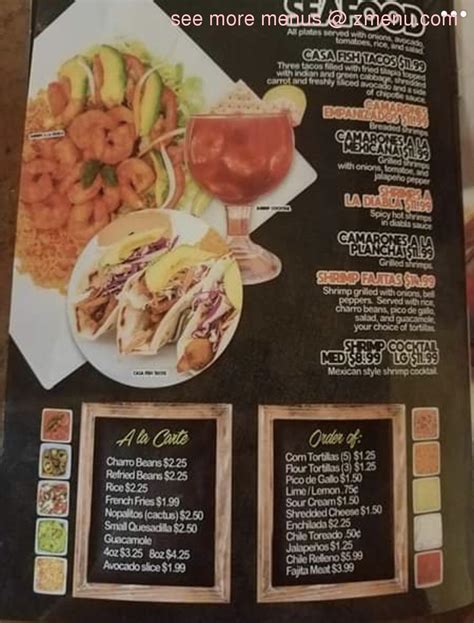 Online Menu Of El Tapatio Restaurant Copperas Cove Texas 76522 Zmenu