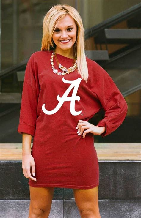 alabama crimson tide here to tailgate vintage wash tunic dress fsu gameday outfit gameday