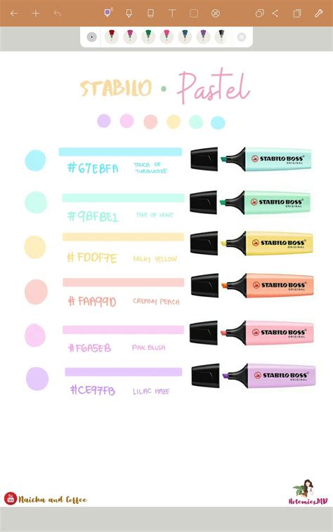 Artemies Md 🍵🐰💜 On Twitter Stabilo Pastel Highlighters Color Hex