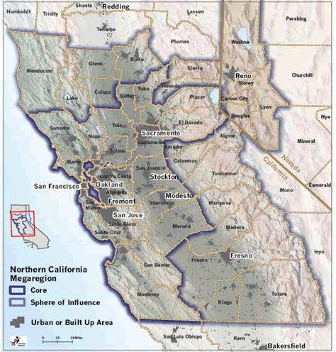 Map Of Northern California Counties And Cities