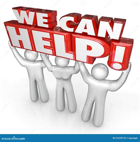 We Can Help Customer Service Support Helpers Stock Photo Image 31478170