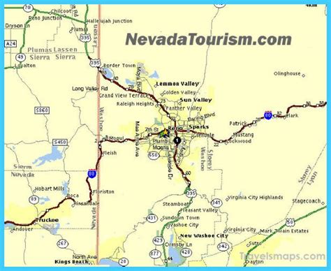 Awesome Map Of Reno Nevada Reno Nevada Nevada Map